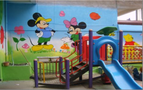 彭州幼儿园室外彩绘
